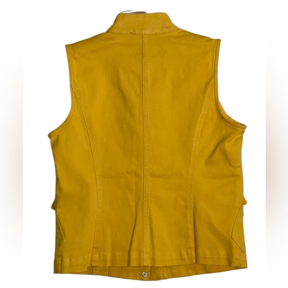 Lauren Ralph Lauren vintage denim yellow vest. Size S/P. GUC - Picture 3 of 9